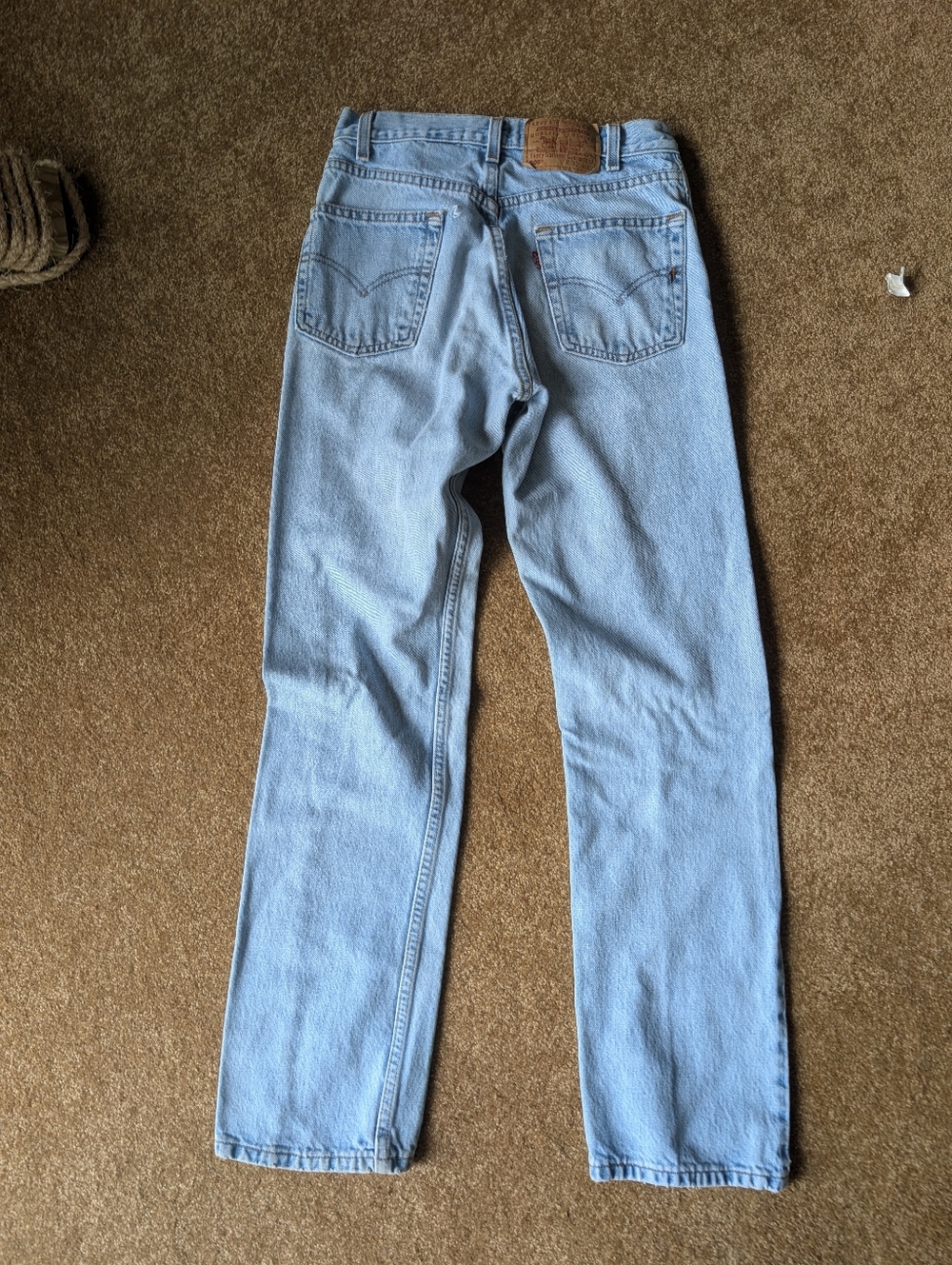 Vintage Levi's Classic Light Blue Women's 505 Straight-Leg Jeans